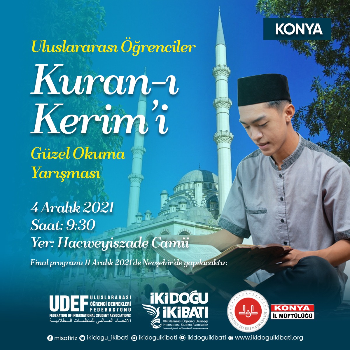Kur'an-ı Kerim'i Güzel Okuma Yarışmasına Davet