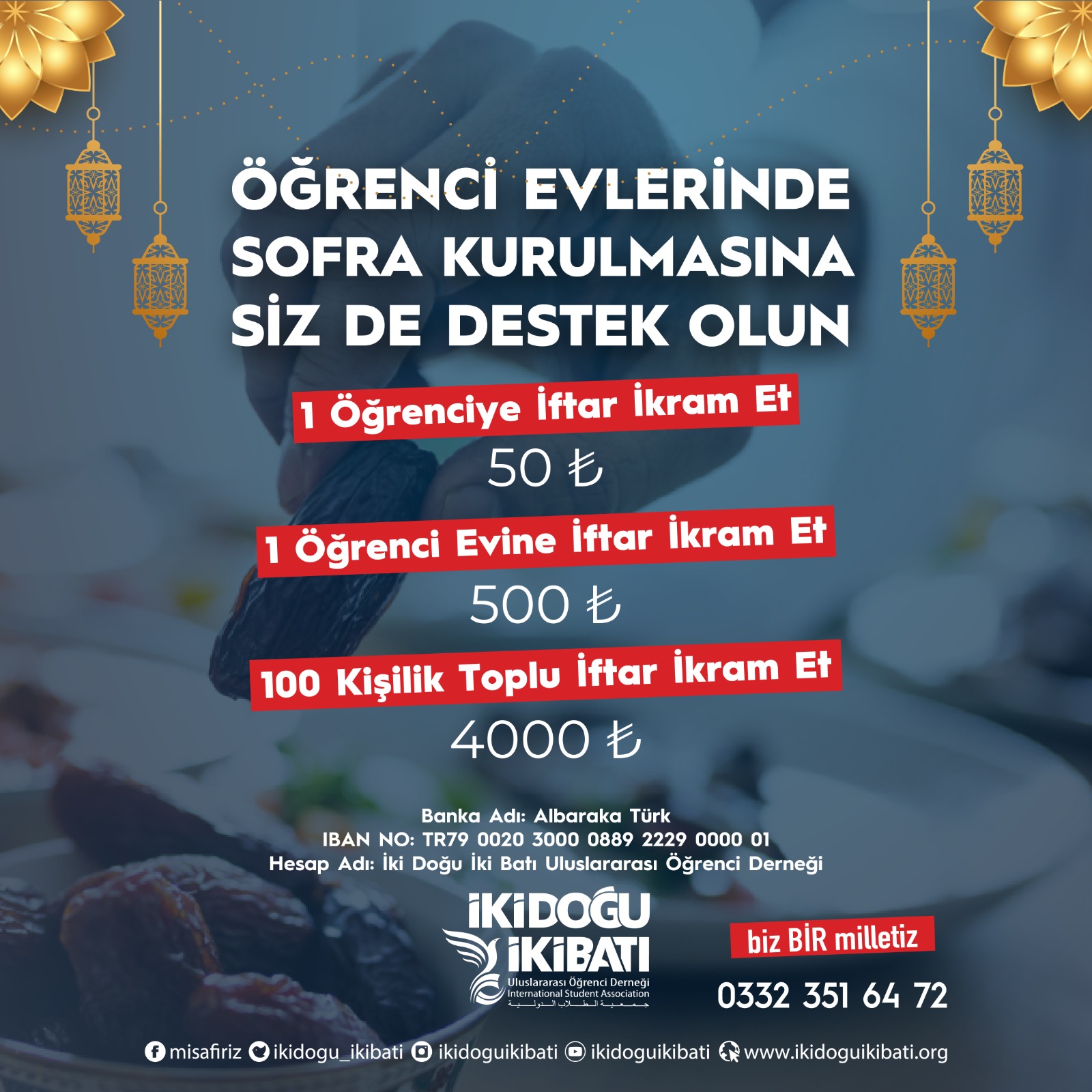 Uluslararası Öğrencilerimiz Bu Ramazan'da da Yardımlarınızı Bekliyor...